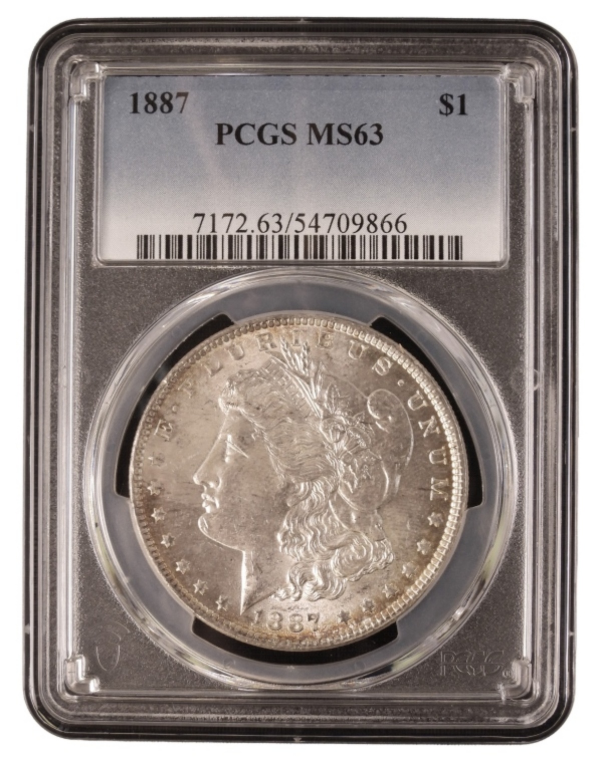1887 Morgan Dollar MS63 PCGS
