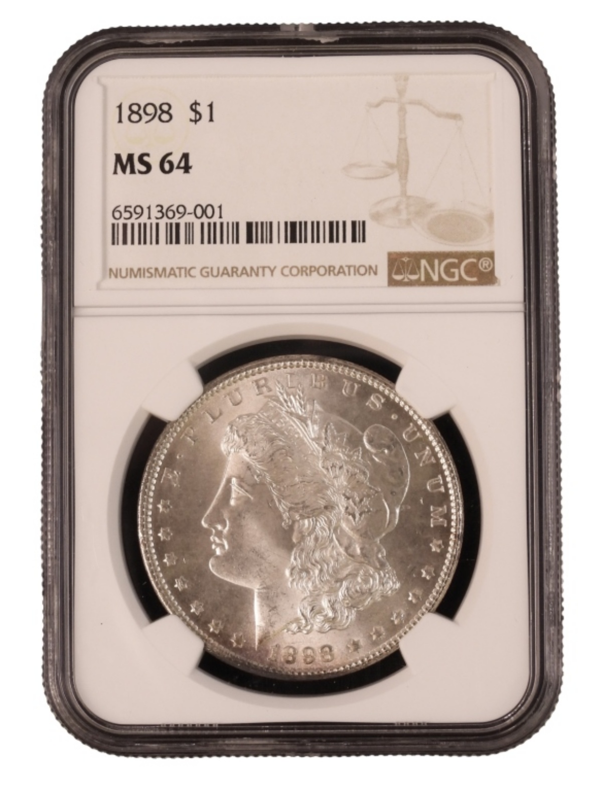 1898 Morgan Dollar MS64 NGC