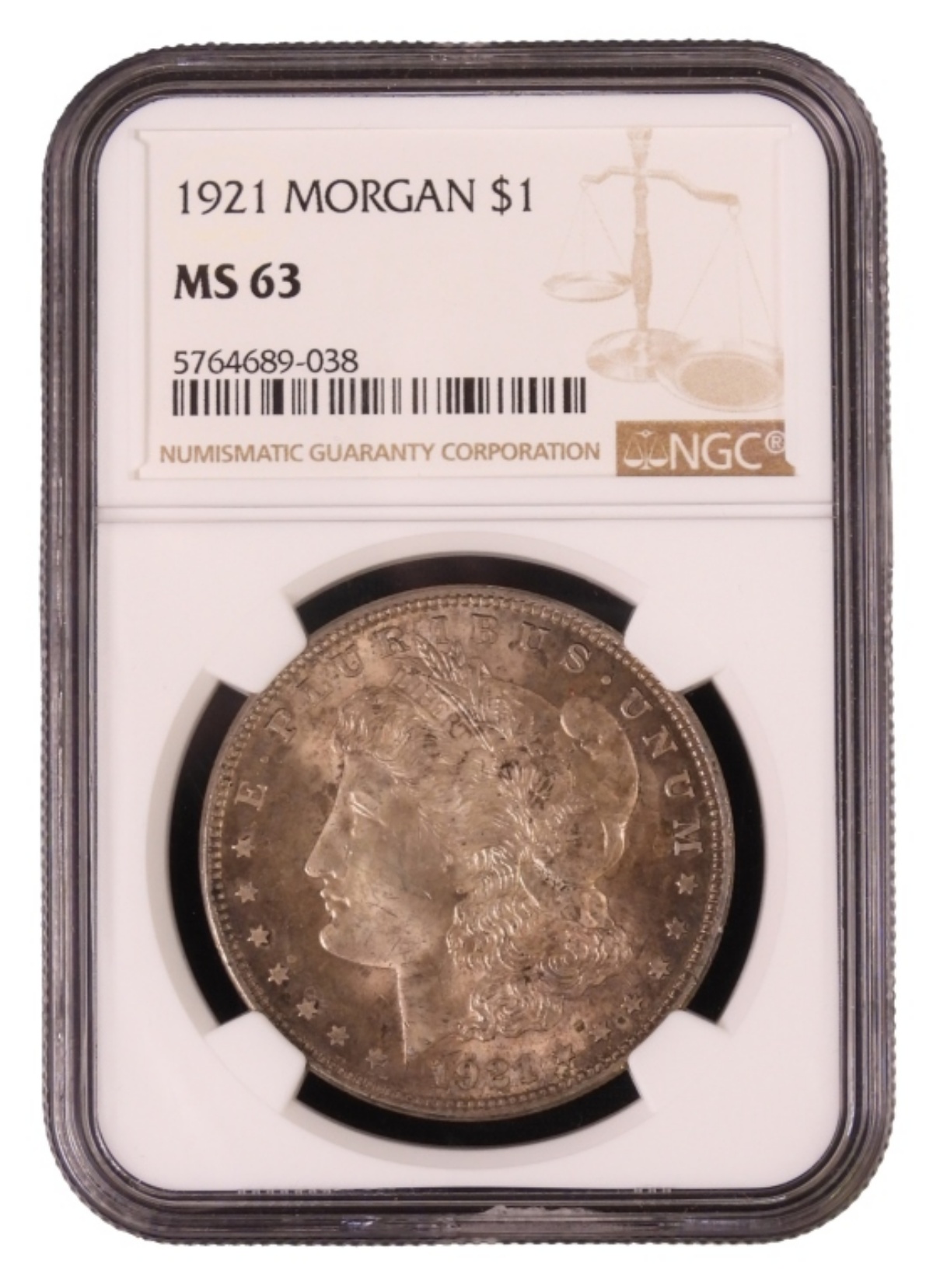 1921 Morgan Dollar MS63 NGC