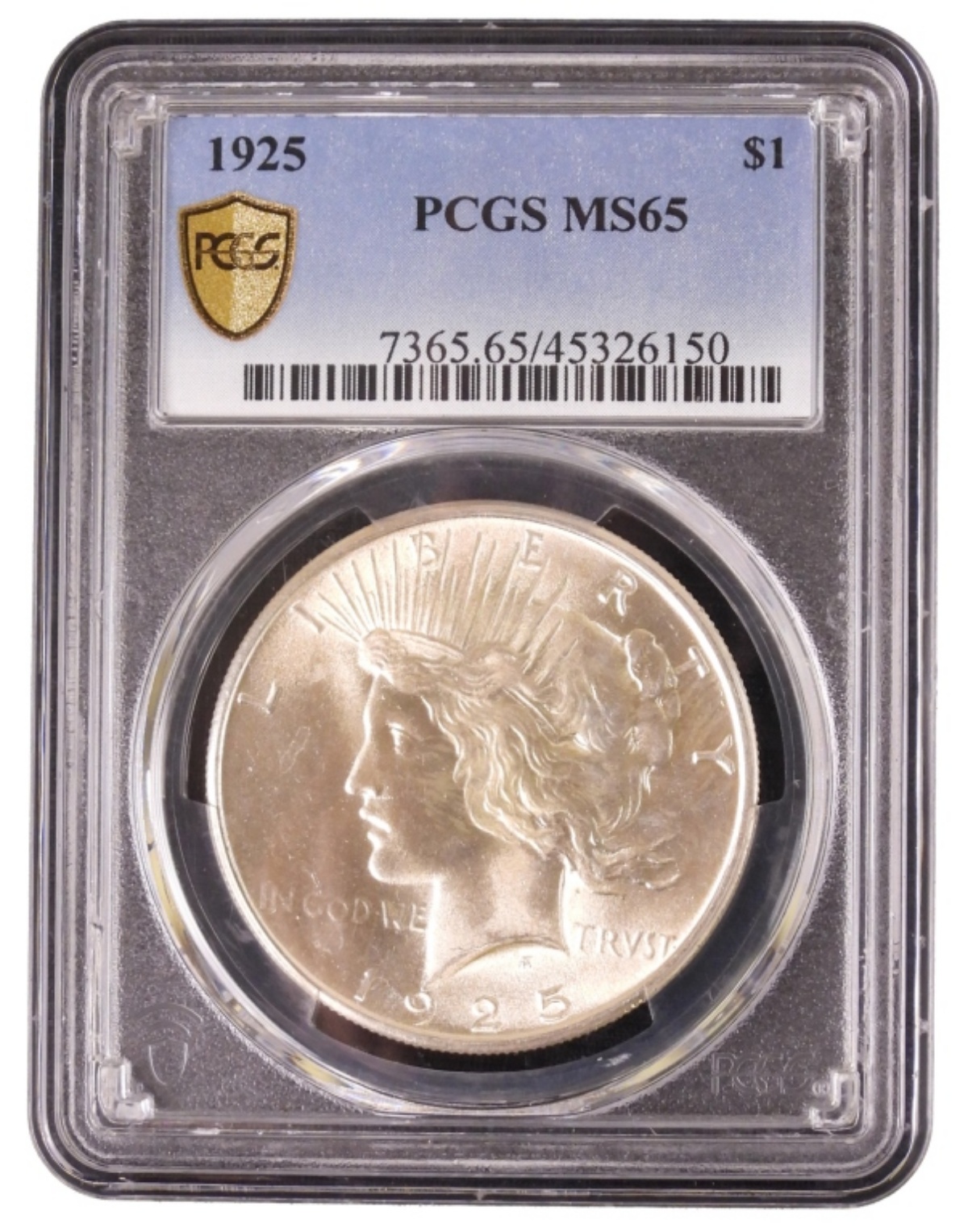 1925 Peace Dollar MS65 PCGS