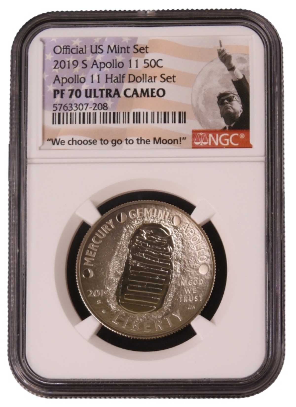 2019-S Apollo 11 Commem Half PF70 UC NGC