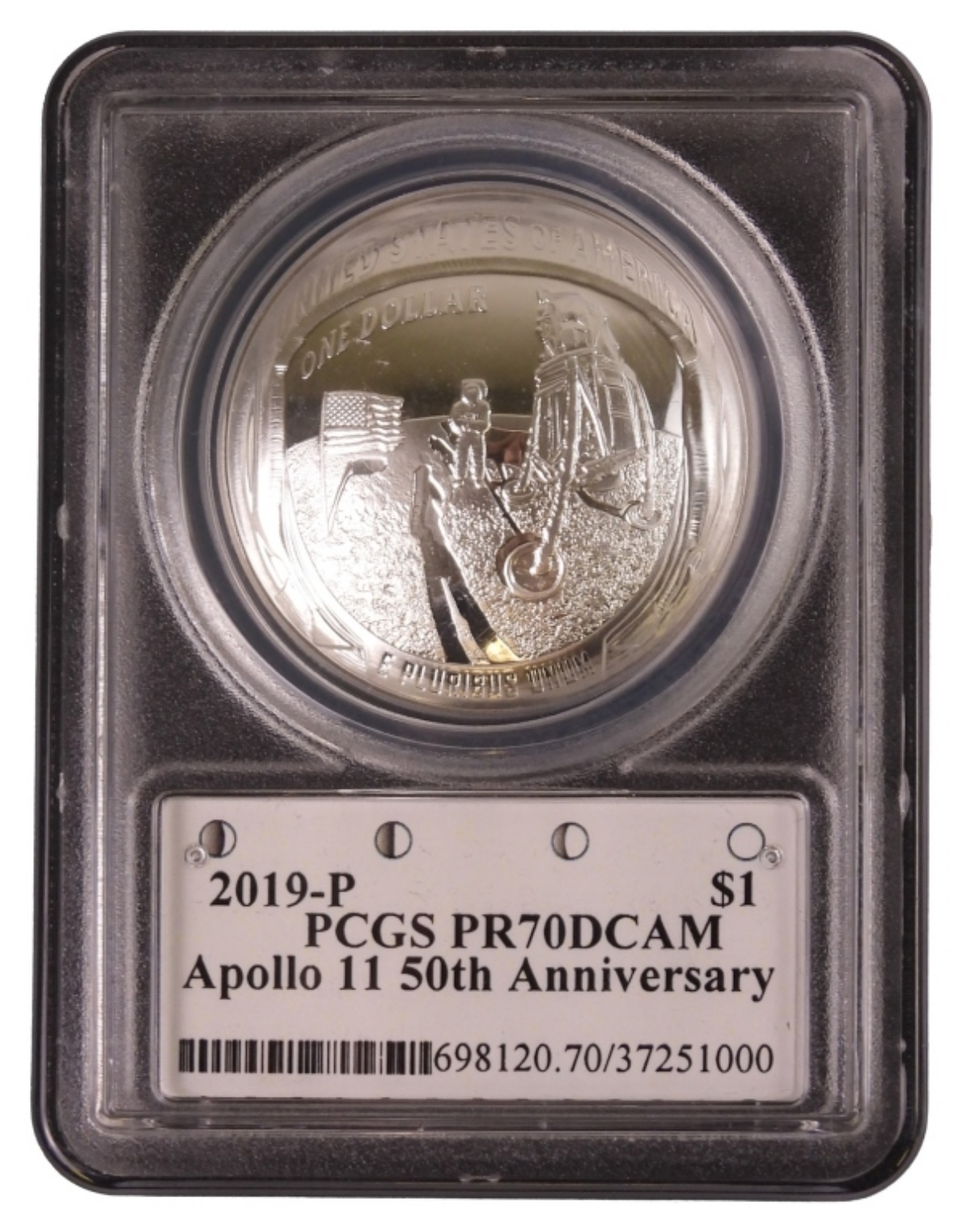 2019-P Apollo 11 Commem $1 PR70 DCAM PCGS