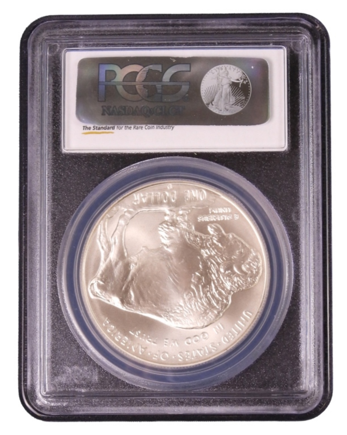 2001-D 1oz Silver Buffalo MS70 PCGS