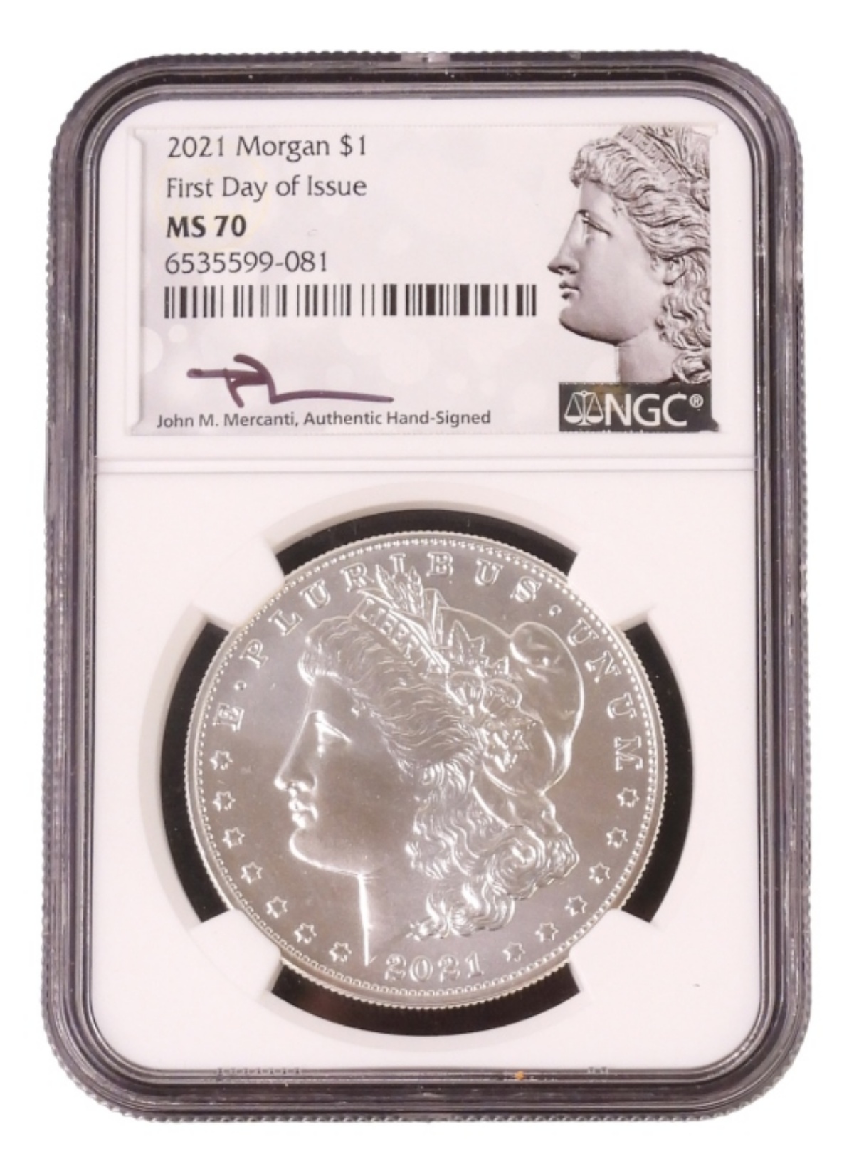 2021 Morgan Dollar MS70 NGC First Day of Issue