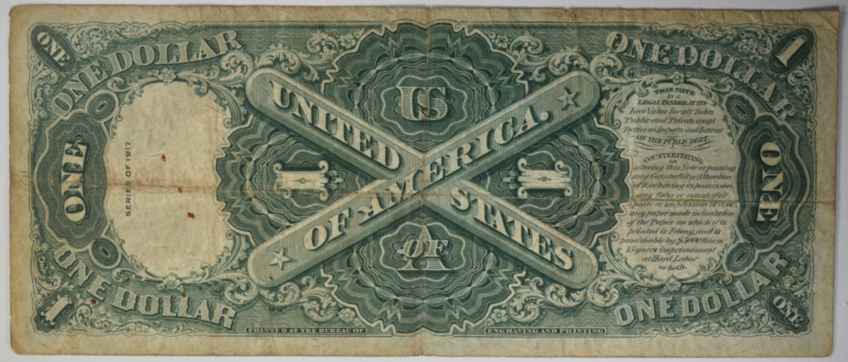 1917 $1 Legal Tender