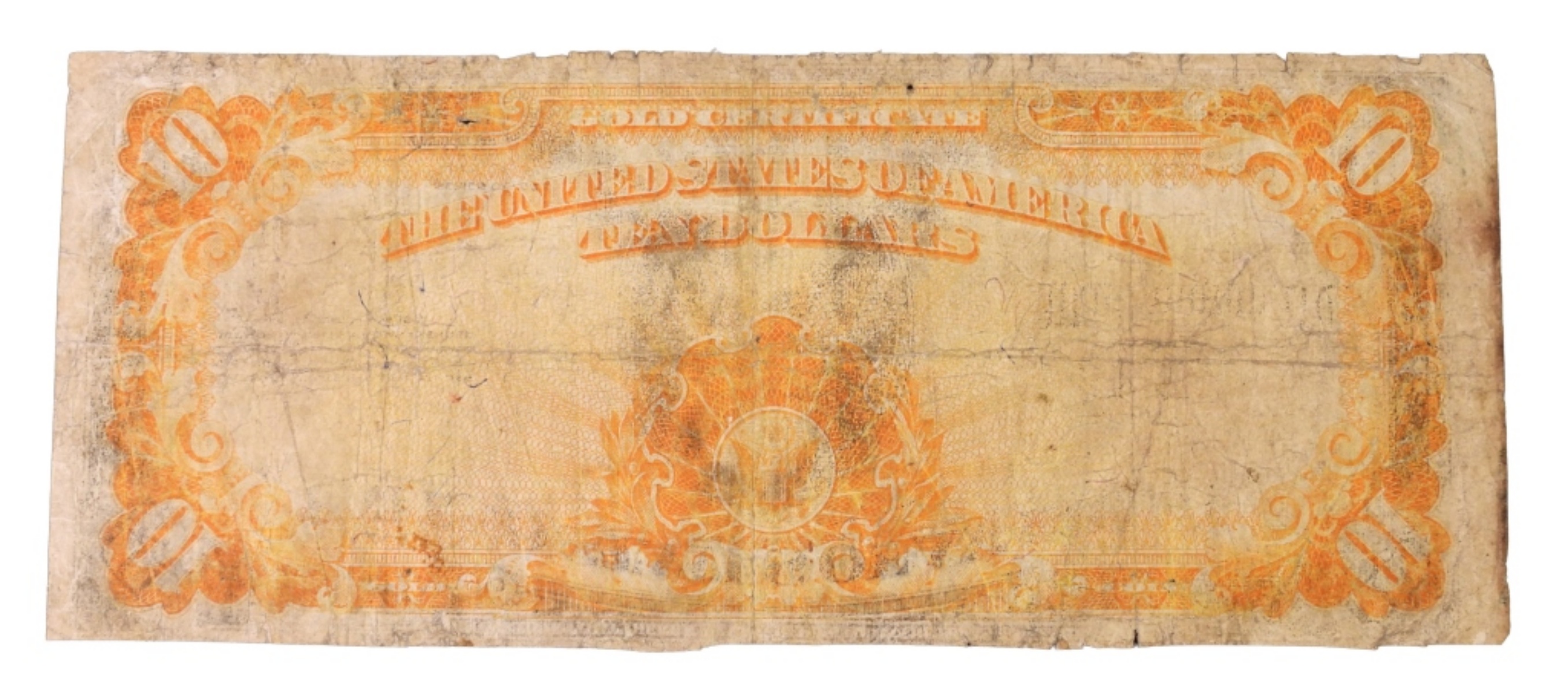 1922 $10 Gold Cert SN H8104430