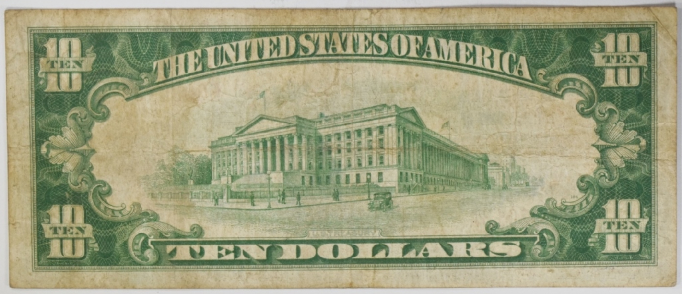1929 $10 The US National Bank of Galveston, TX