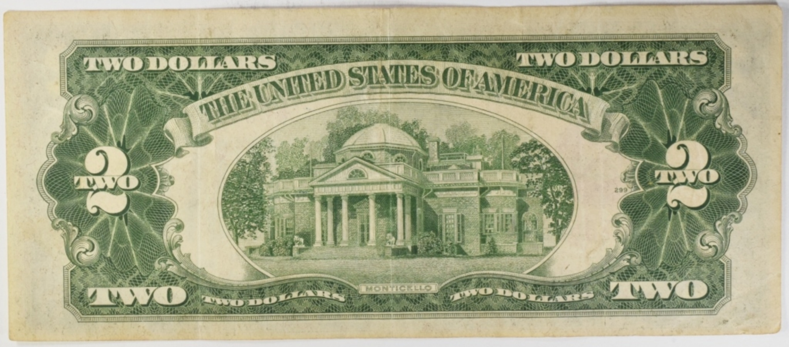 1928F $2 Red Seal Star Note SN 03235966A