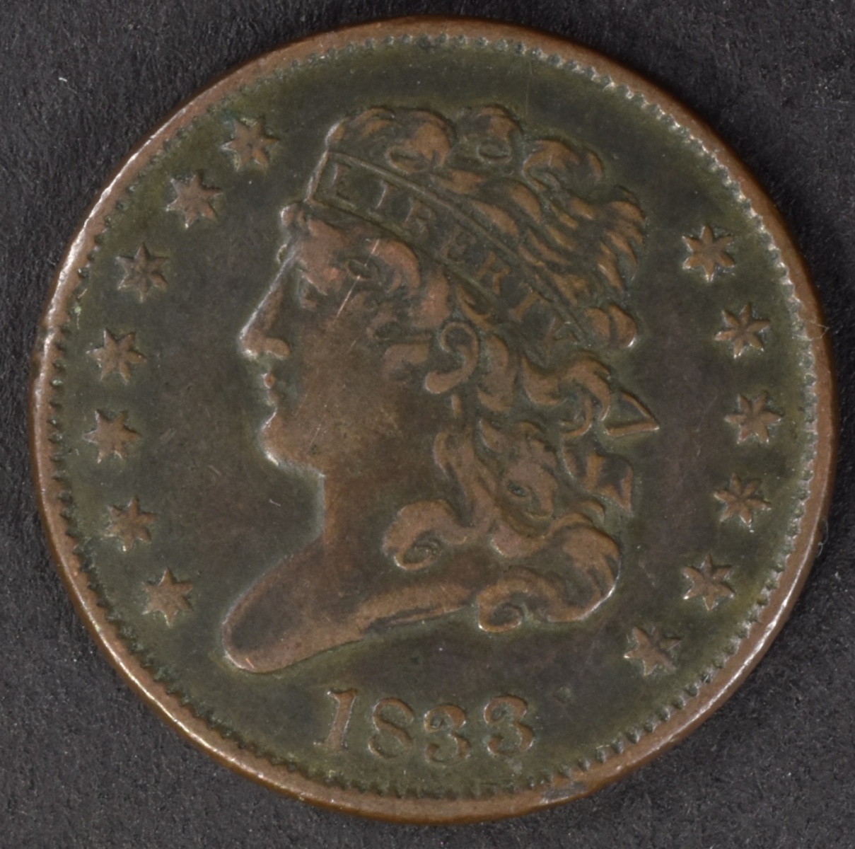 1833 Classic Head Half Cent