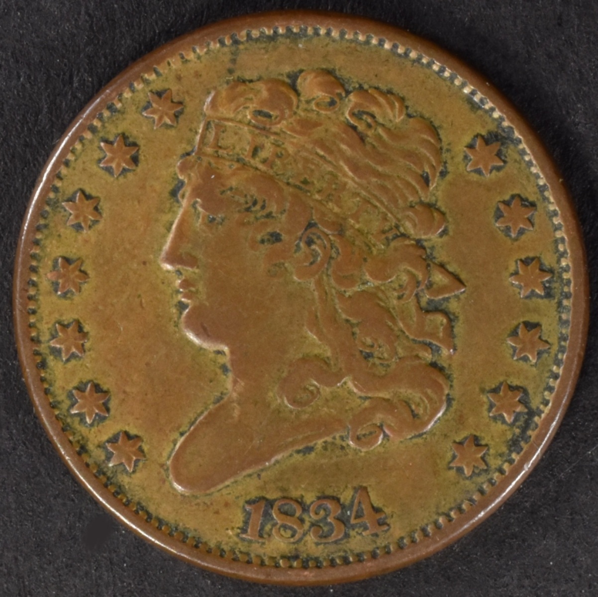 1834 Classic Head Half Cent
