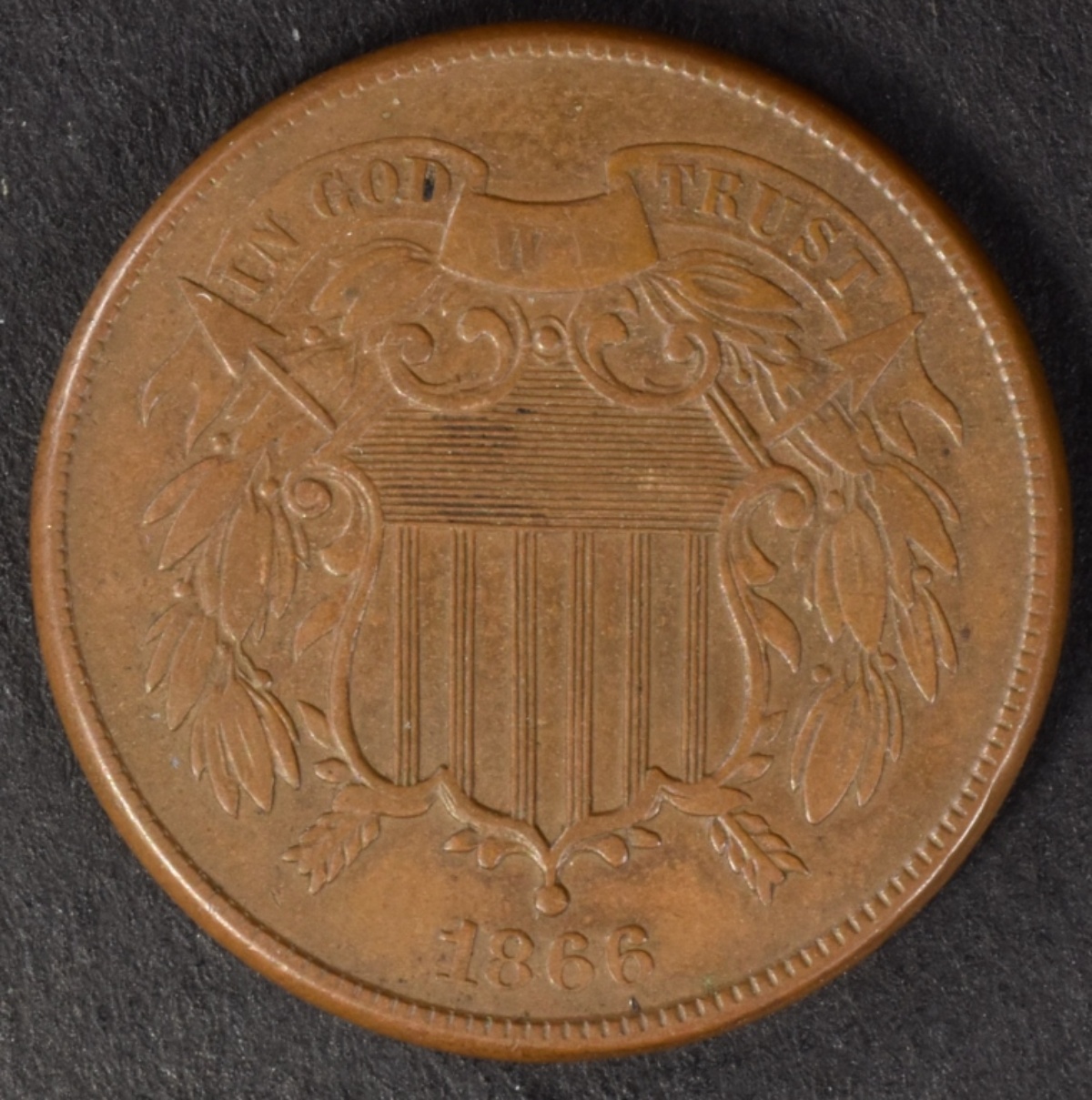 1866 Two Cent Piece