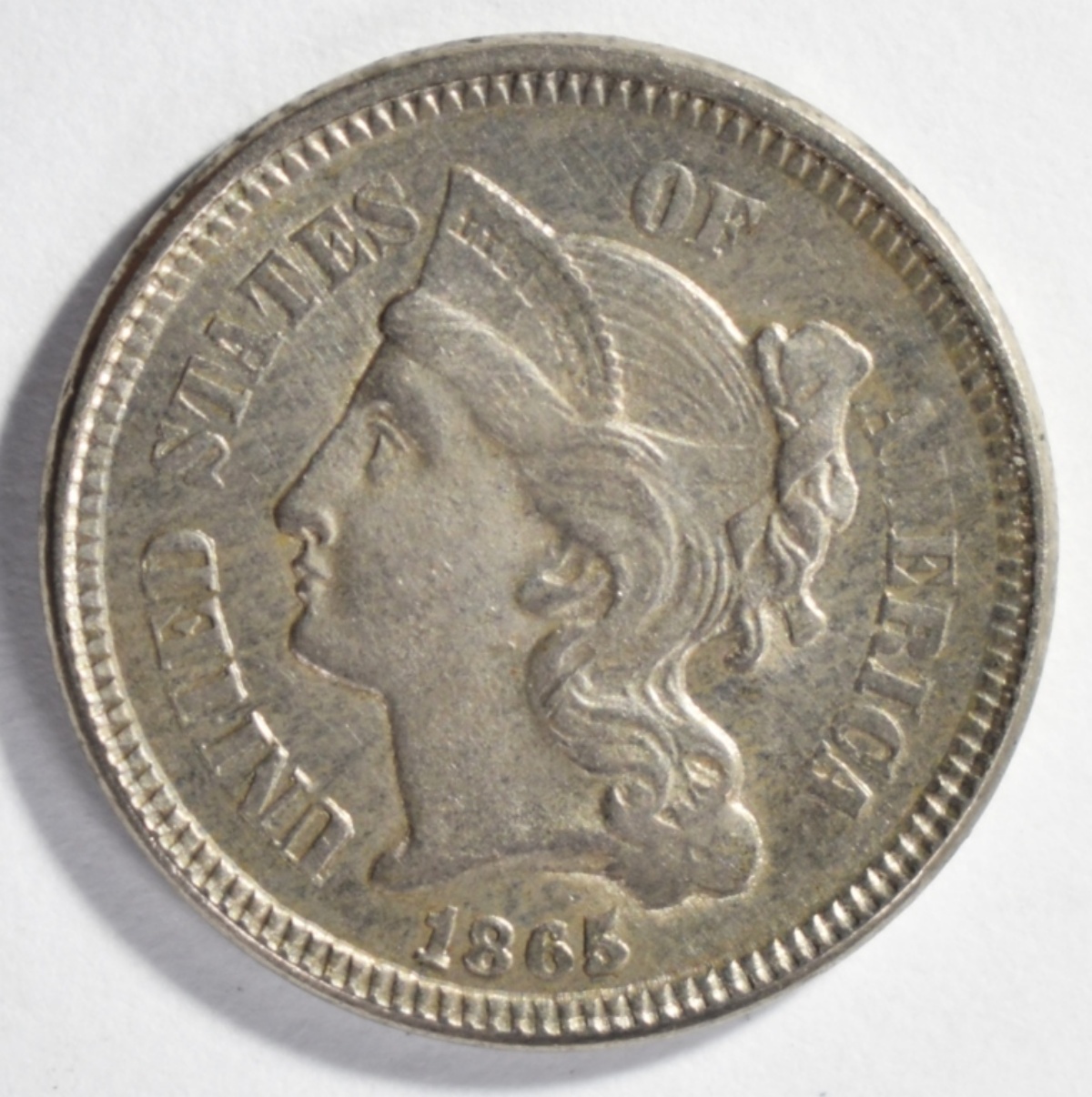 1865 3 Cent Nickel