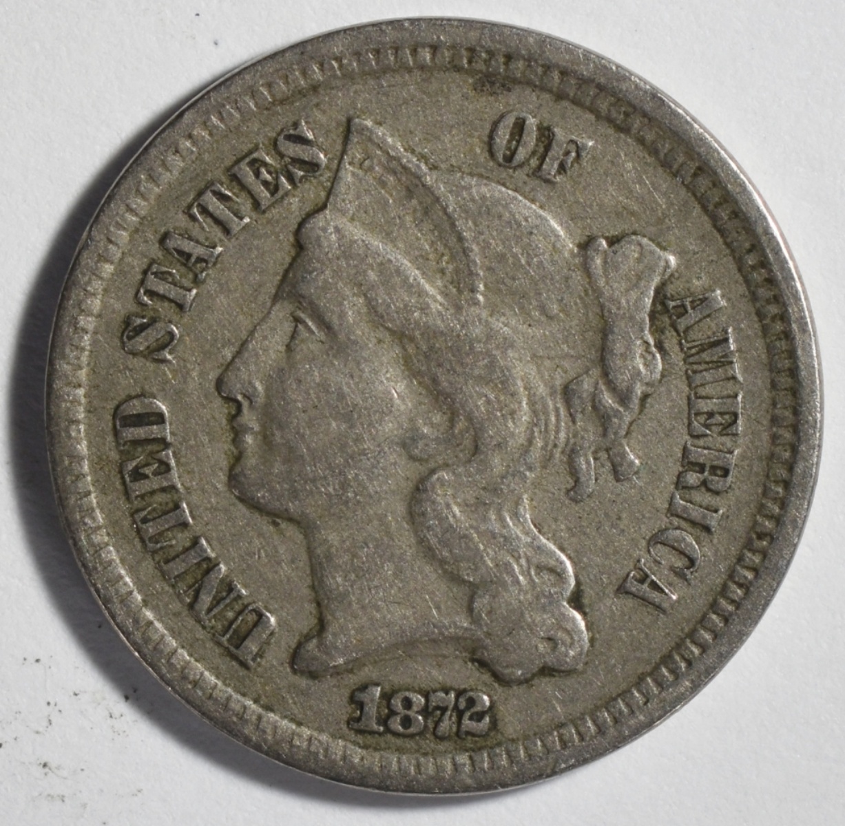 1872 3 cent Nickel
