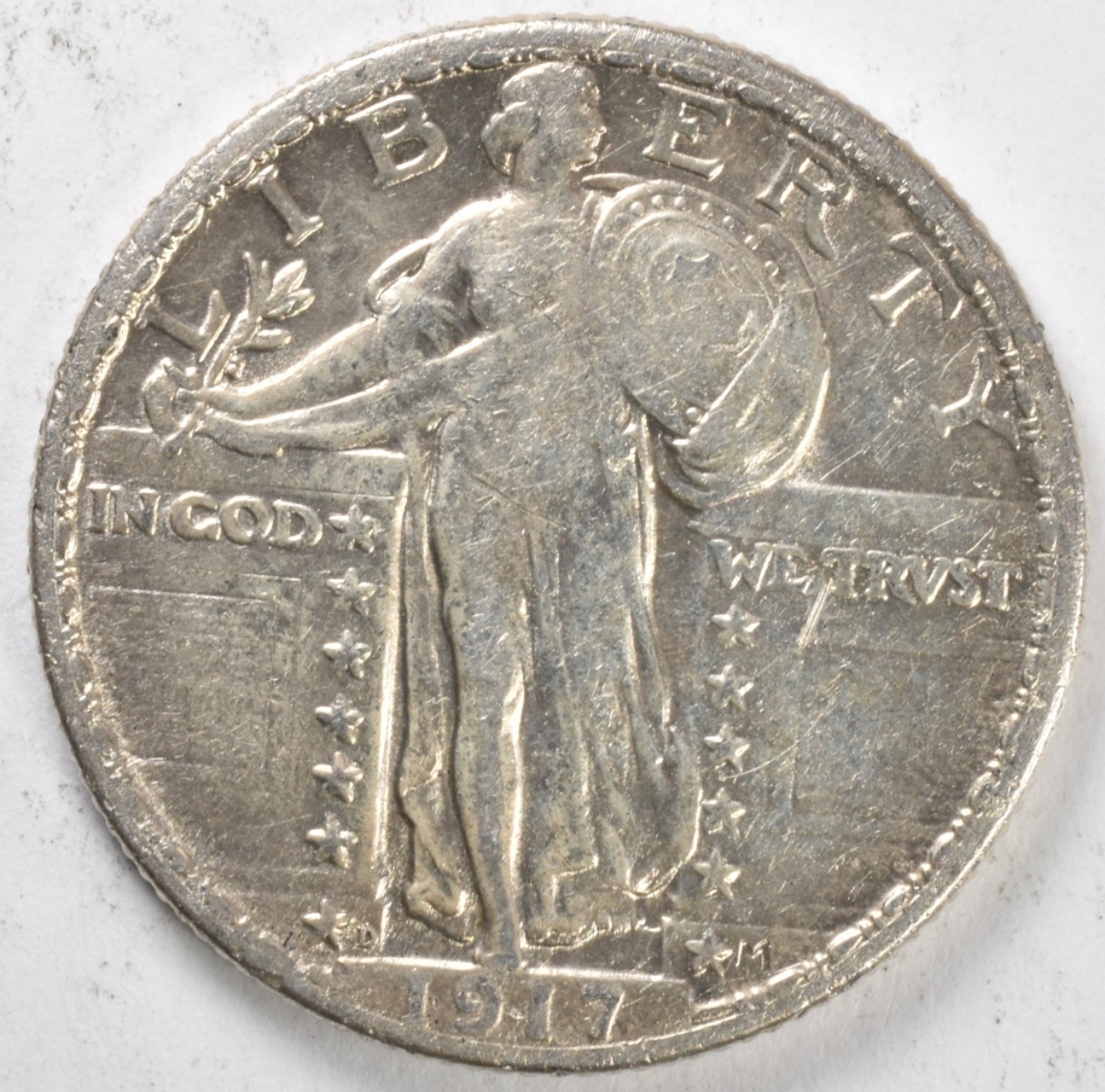 1917-D Type 2 Standing Liberty Quarter