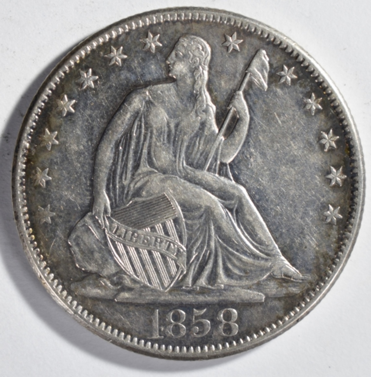 1858-O Seated Half Dollar