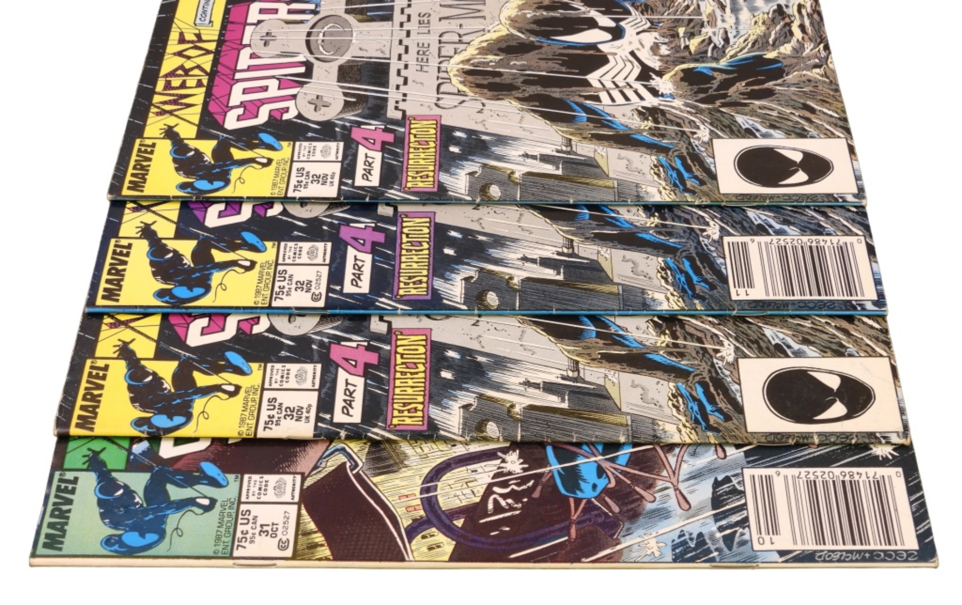 (4) Web of Spider-Man Marvel Lot