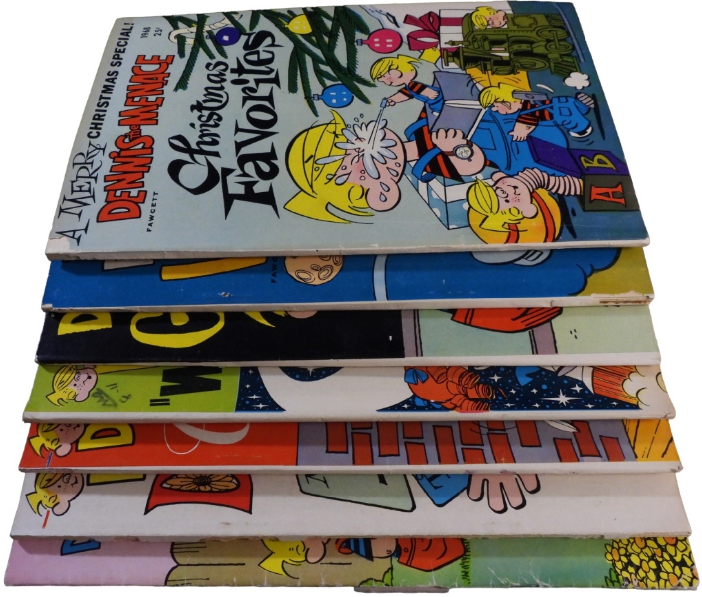 (7) Dennis the Menace Fawcett Comic Lot