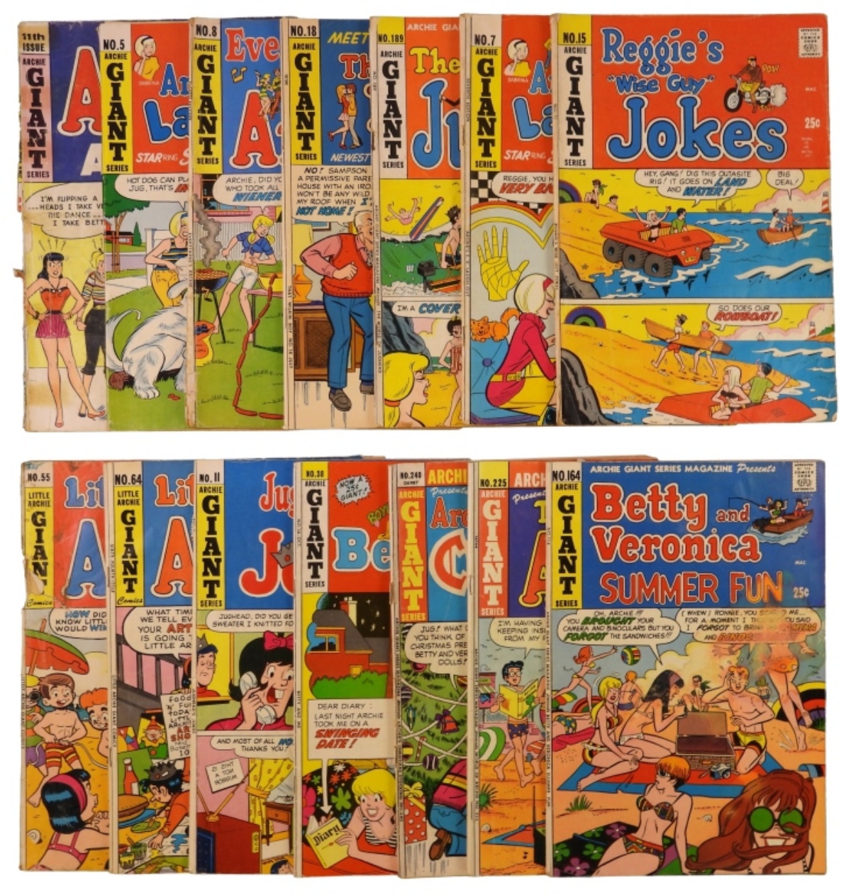 (14) Archie Giant's Comic Lot - Vintage