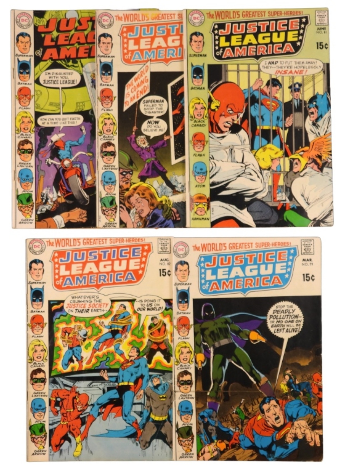 (8) DC Justice League of America Lot