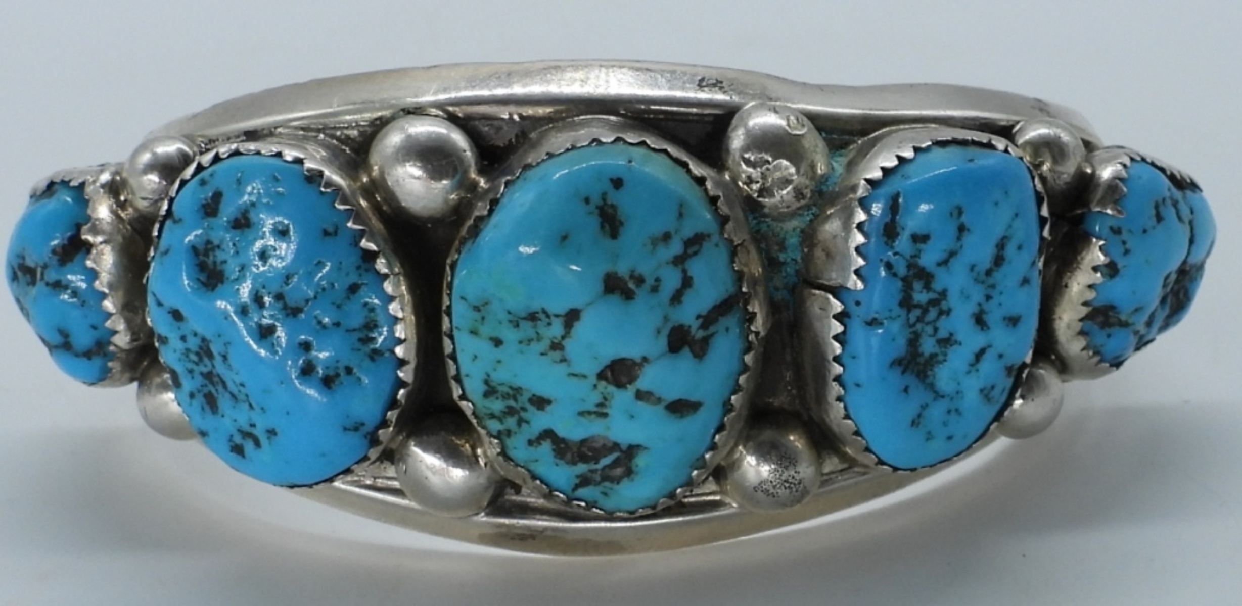 Navajo Turquoise Sterling Cuff Bracelet