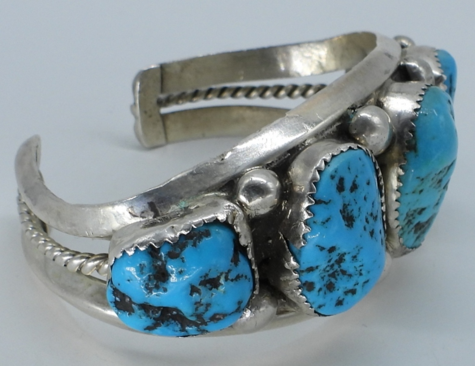 Navajo Turquoise Sterling Cuff Bracelet