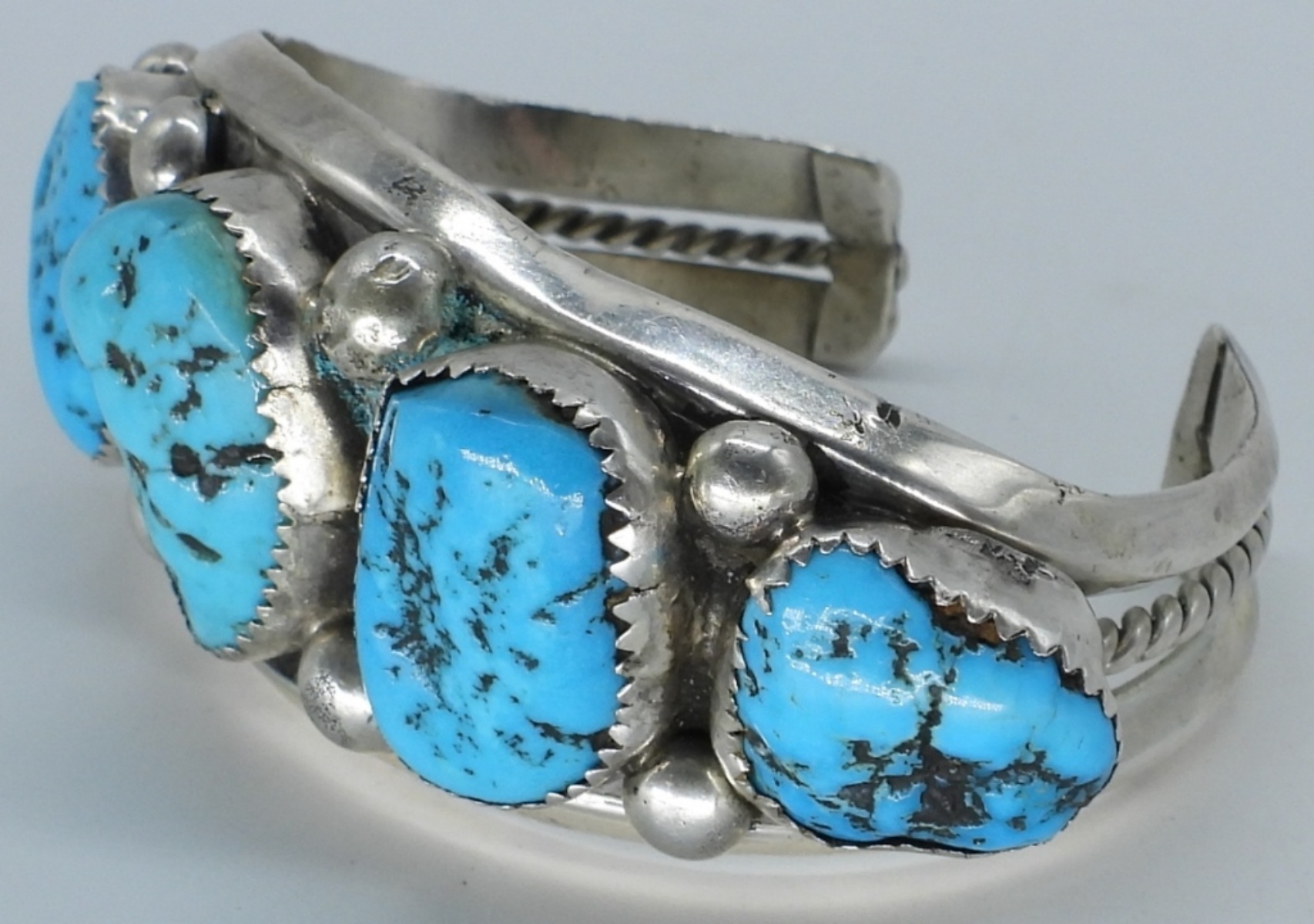 Navajo Turquoise Sterling Cuff Bracelet