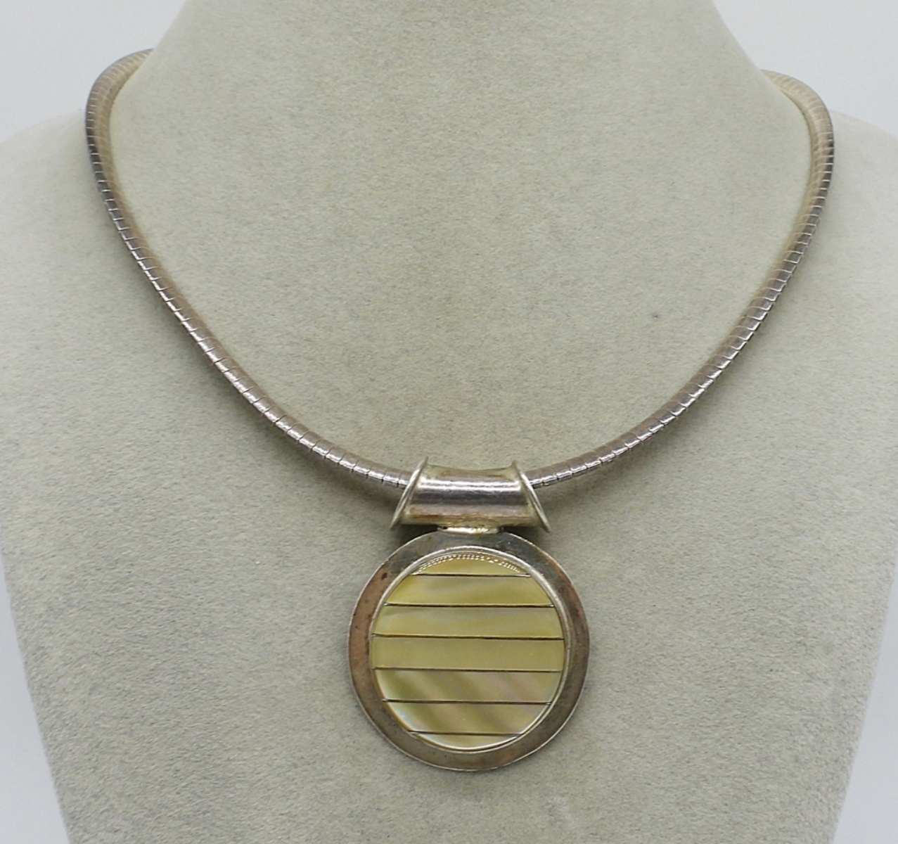 Native American, Mother of Pearl Pendant Necklace