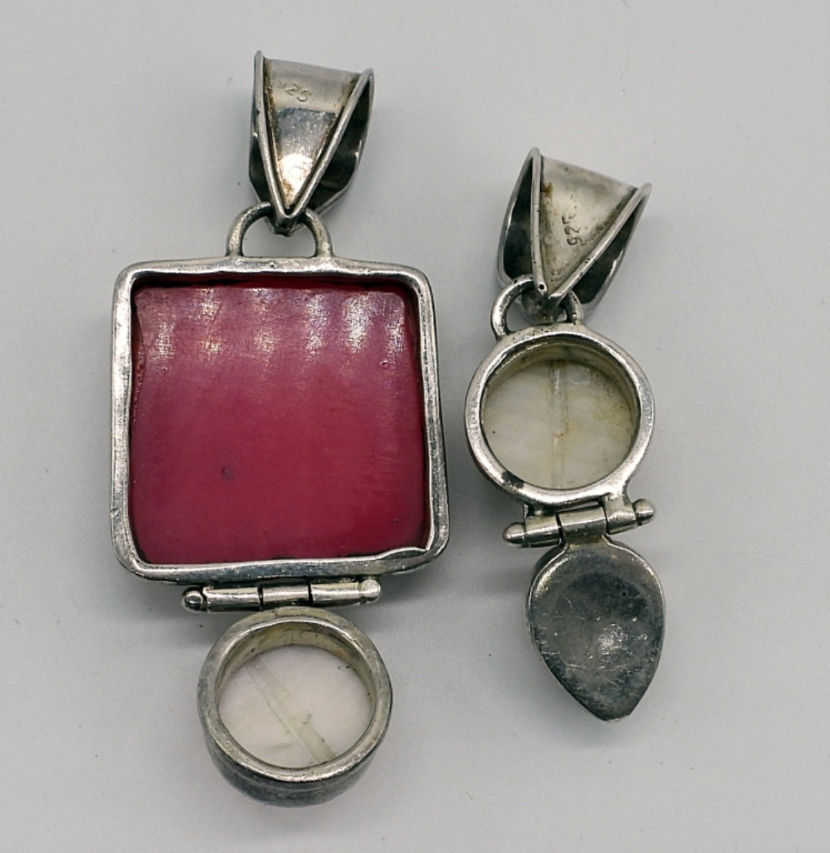 Rose Quartz, Pearl & Mother of Pearl Pendants