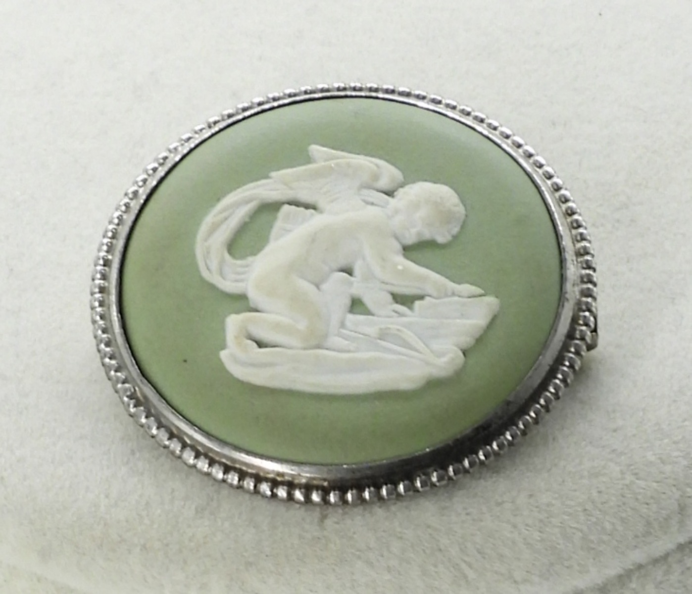 Wedgwood Brooch & Vintage Watch Necklace