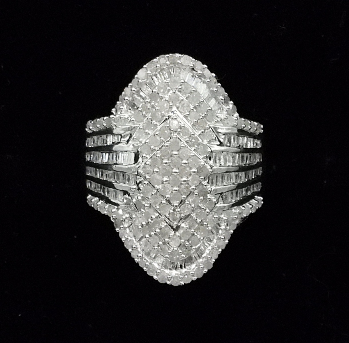 Diamond Cocktail Ring in Sterling