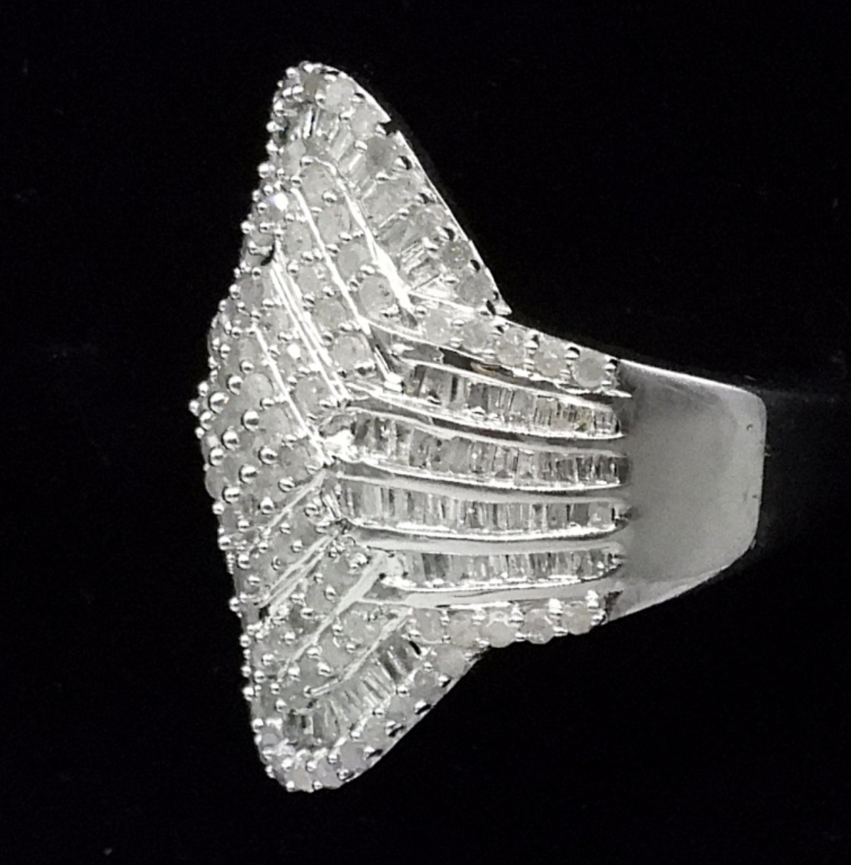 Diamond Cocktail Ring in Sterling
