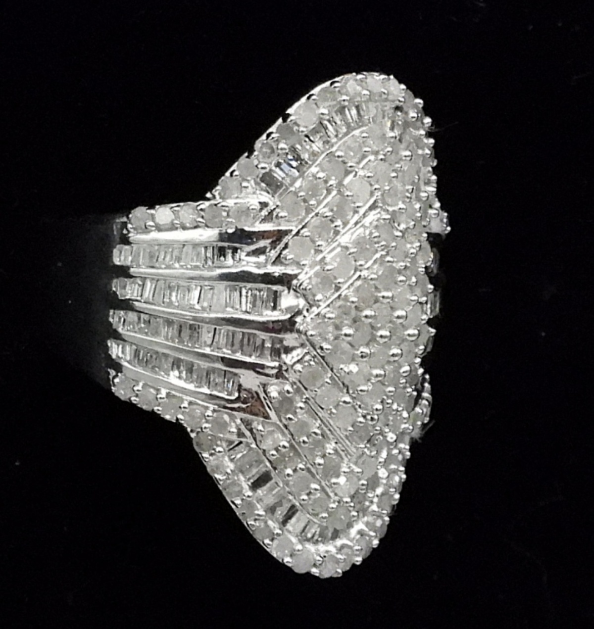 Diamond Cocktail Ring in Sterling