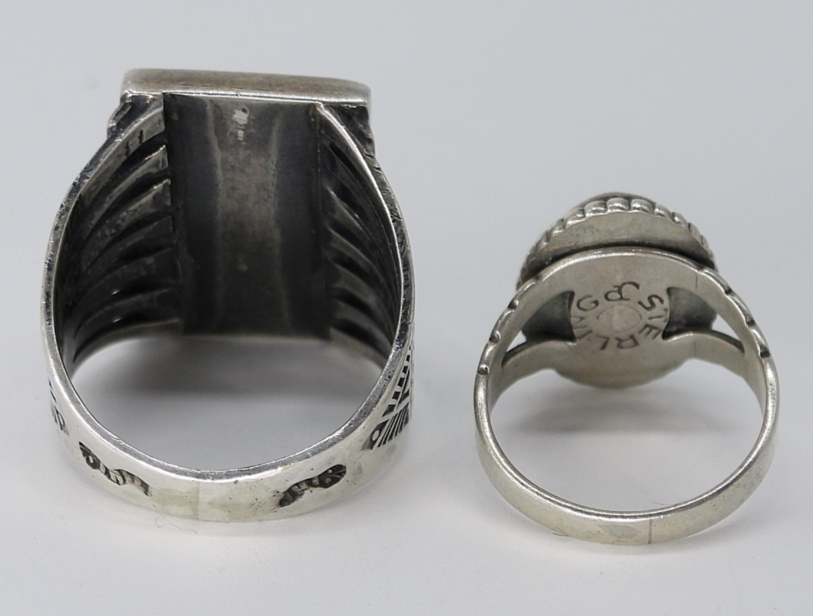 Vintage Turquoise Rings & Cufflinks in Sterling