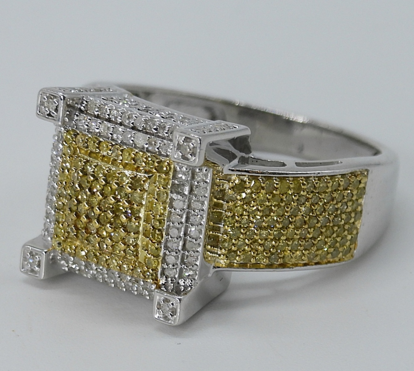 Yellow & White Diamond 925 Ring & More