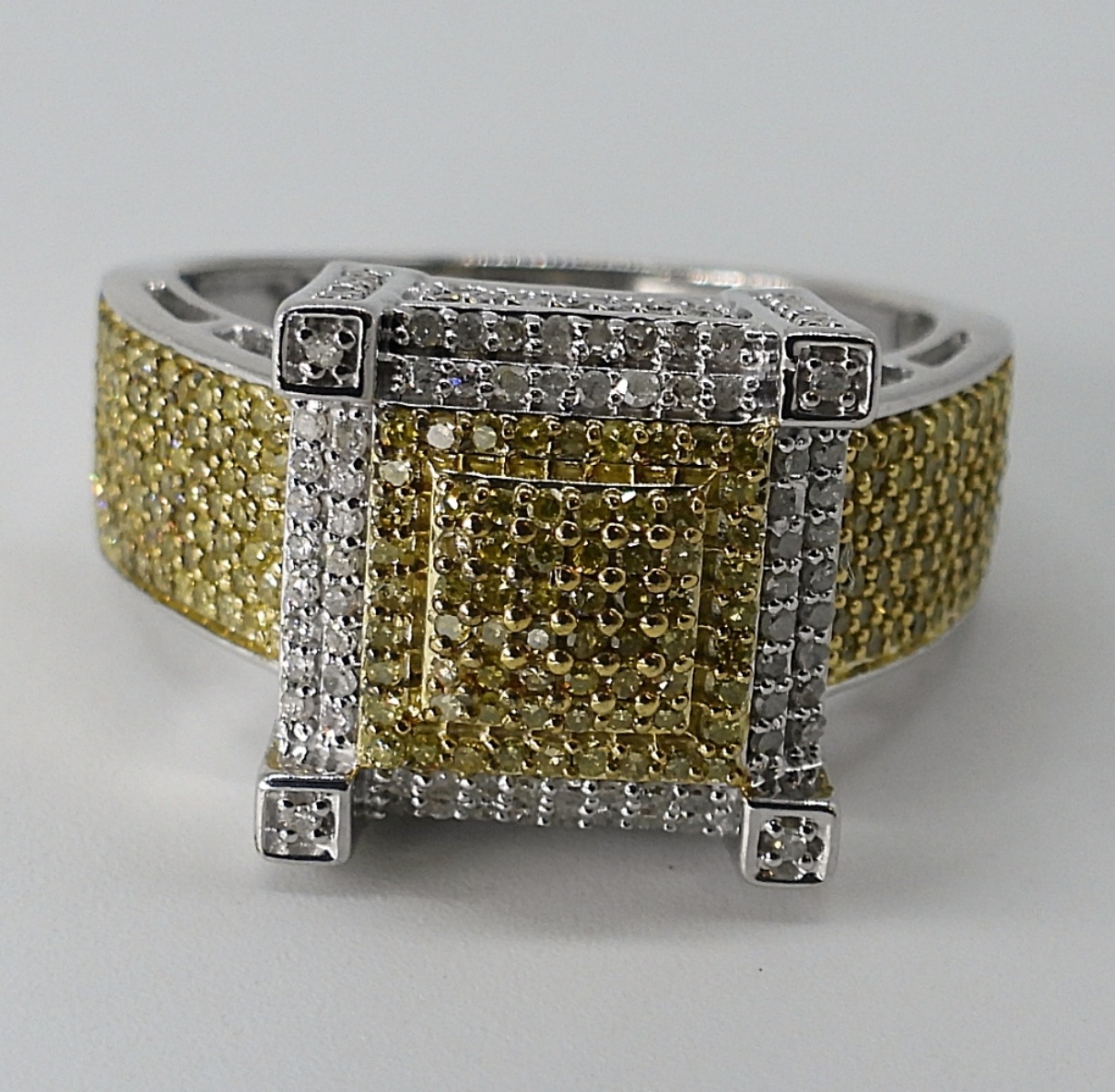Yellow & White Diamond 925 Ring & More
