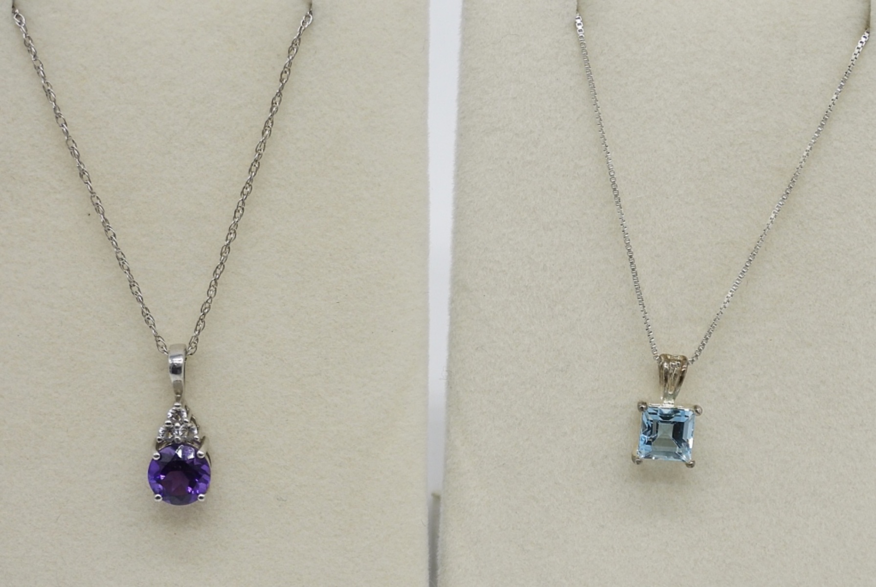 Multi Gemstone Sterling Necklaces & Rings