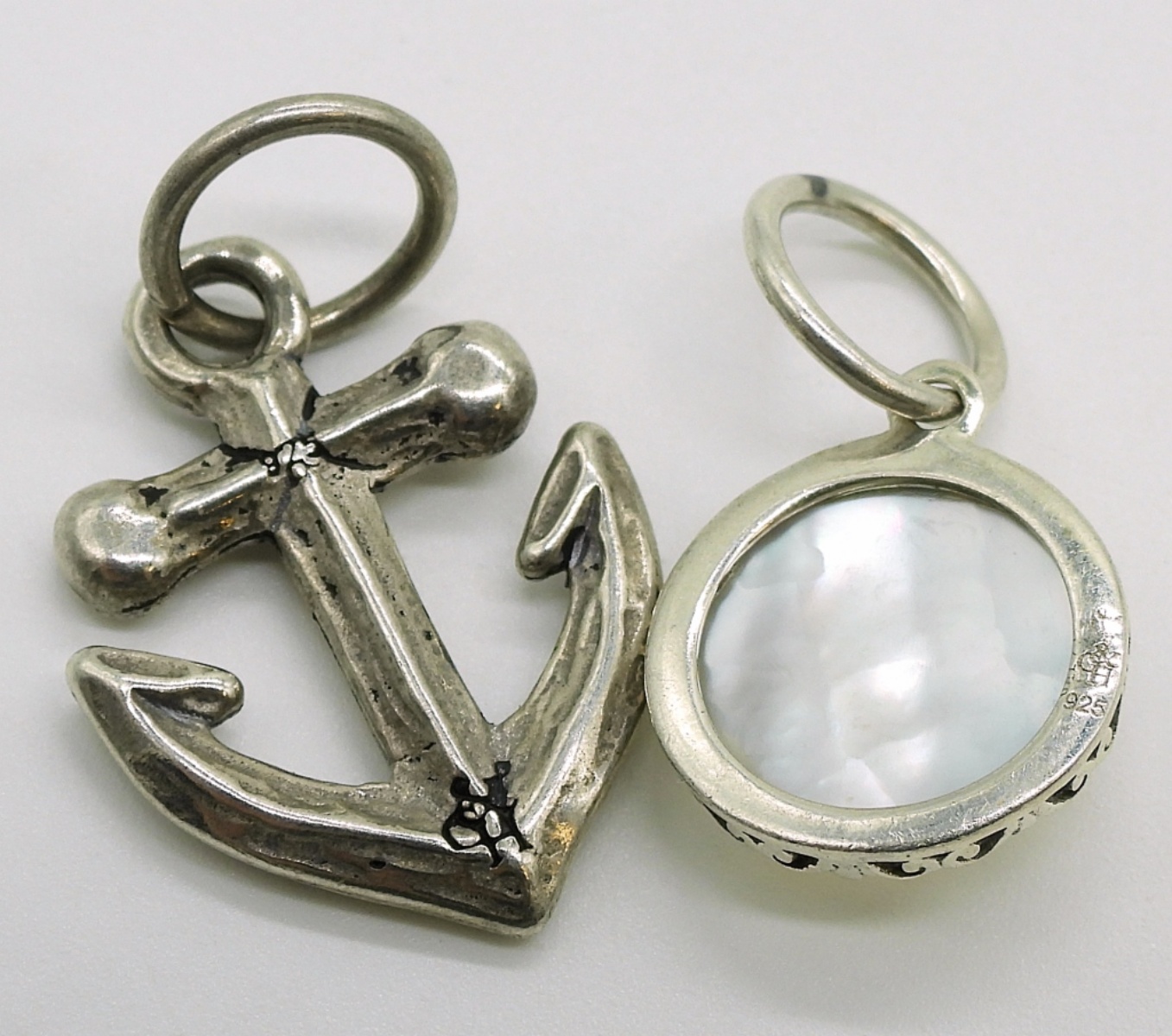6 Fun Sterling Pendants and Three Chains