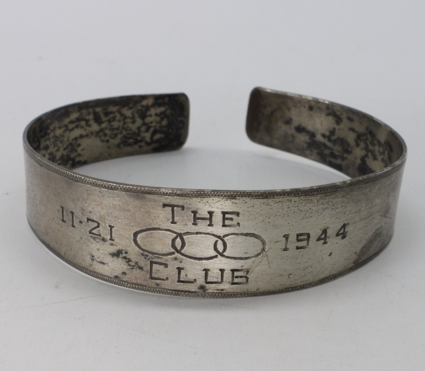 1944 Sterling Cuff Bracelet - Engraved