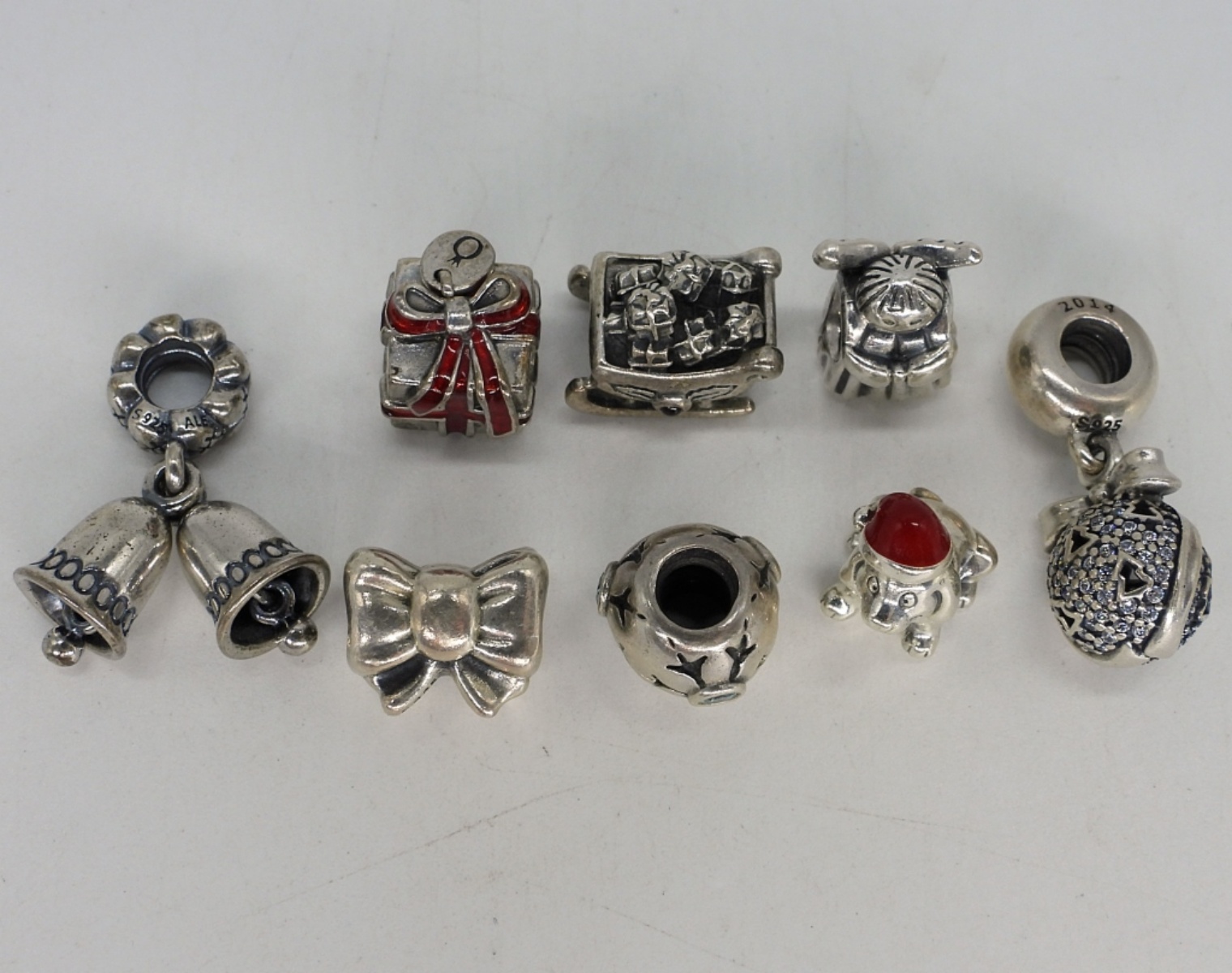 8 Sterling Christmas Modern Charms
