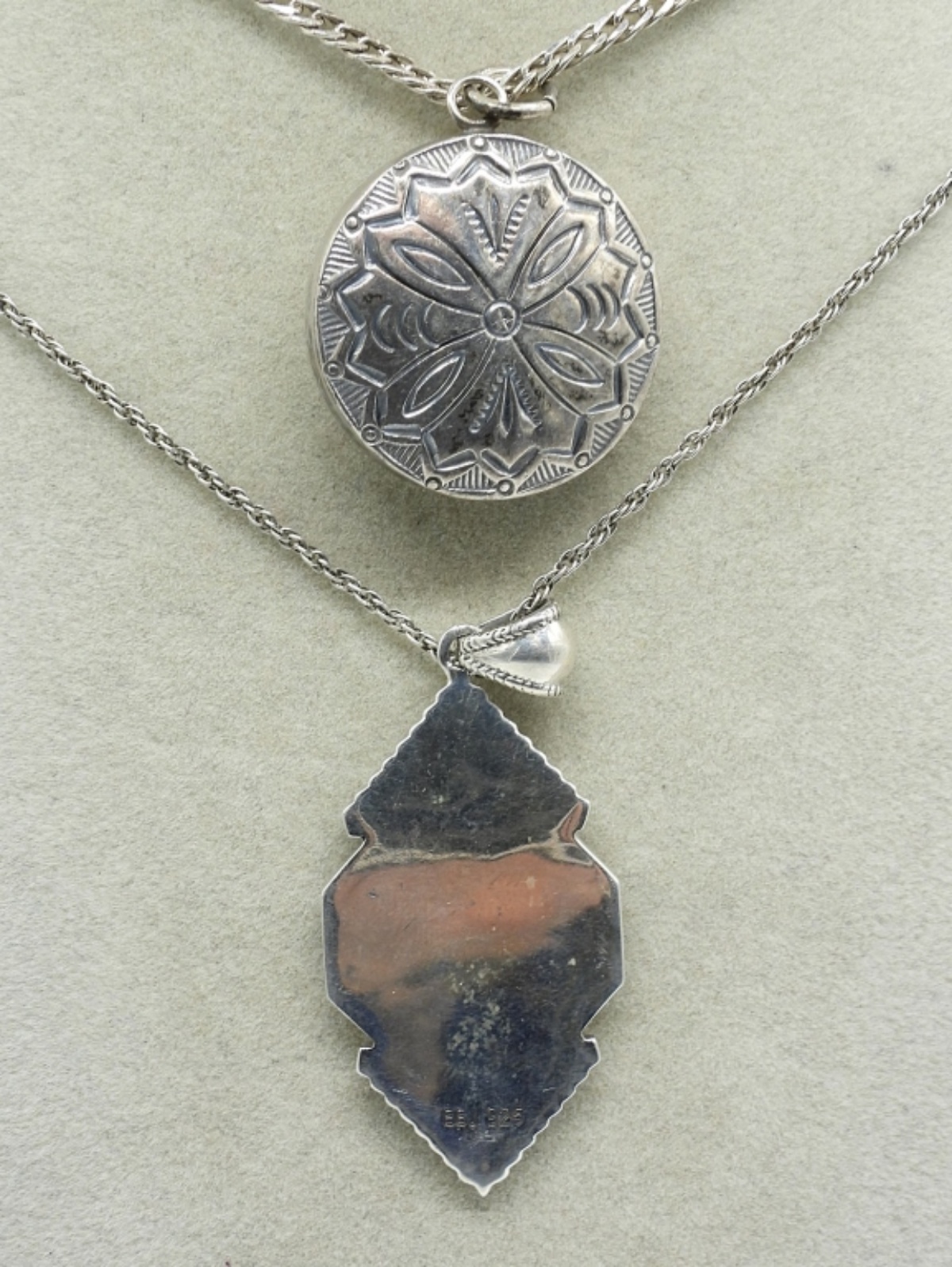 Two Sterling Fashion Necklaces