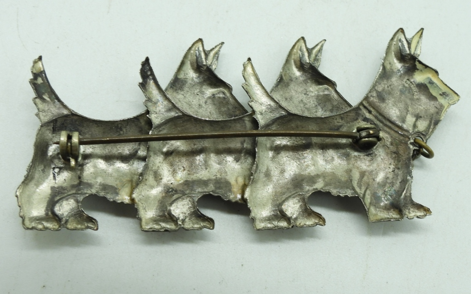 Sterling Dog Brooch & Pendant