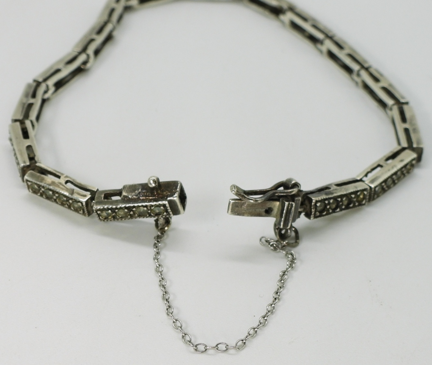 Marcasite Sterling Earrings and Bracelet