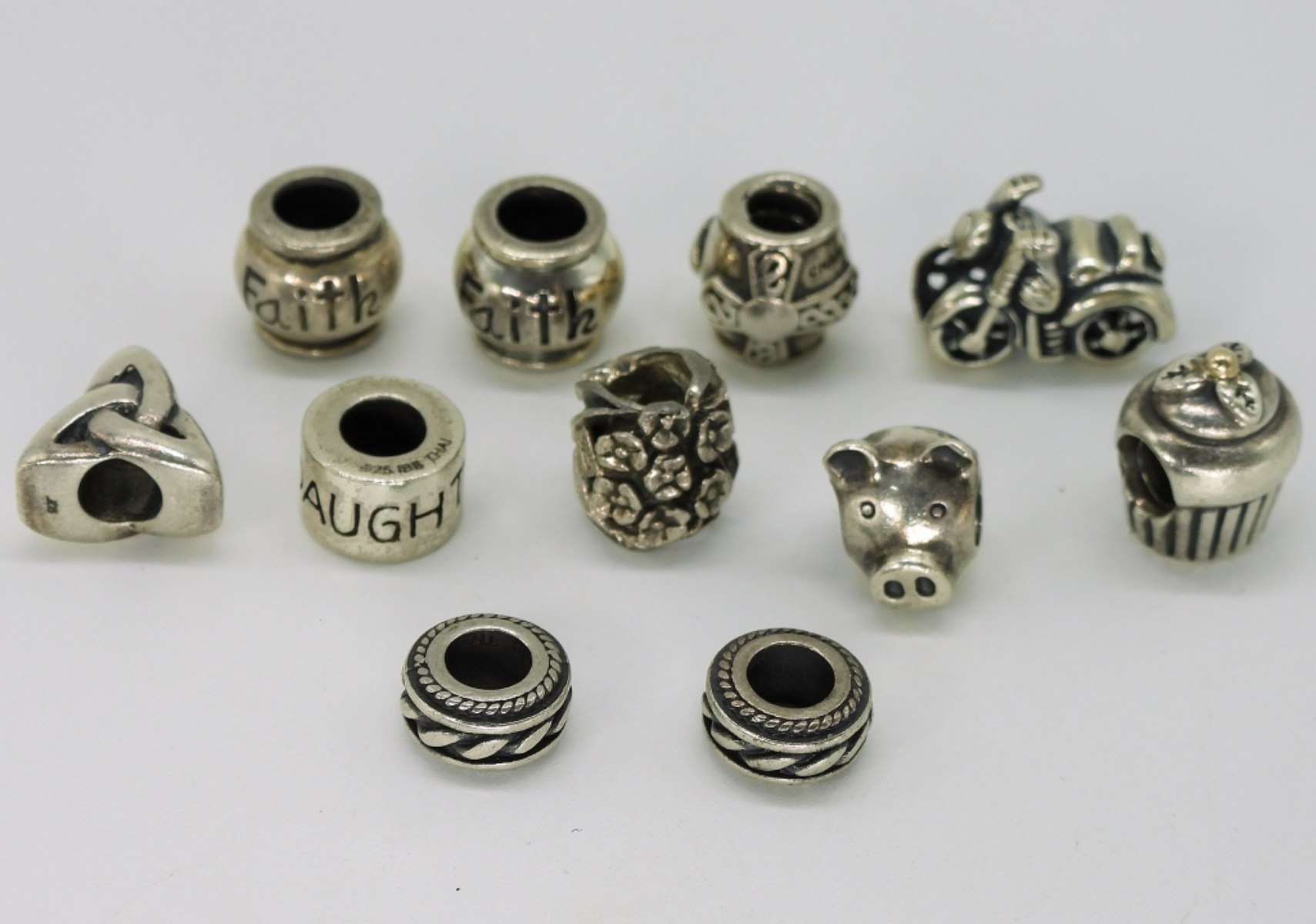 11 Sterling Charm Bracelet Spacers