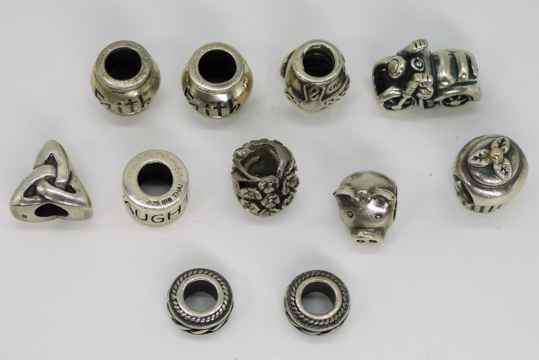 11 Sterling Charm Bracelet Spacers
