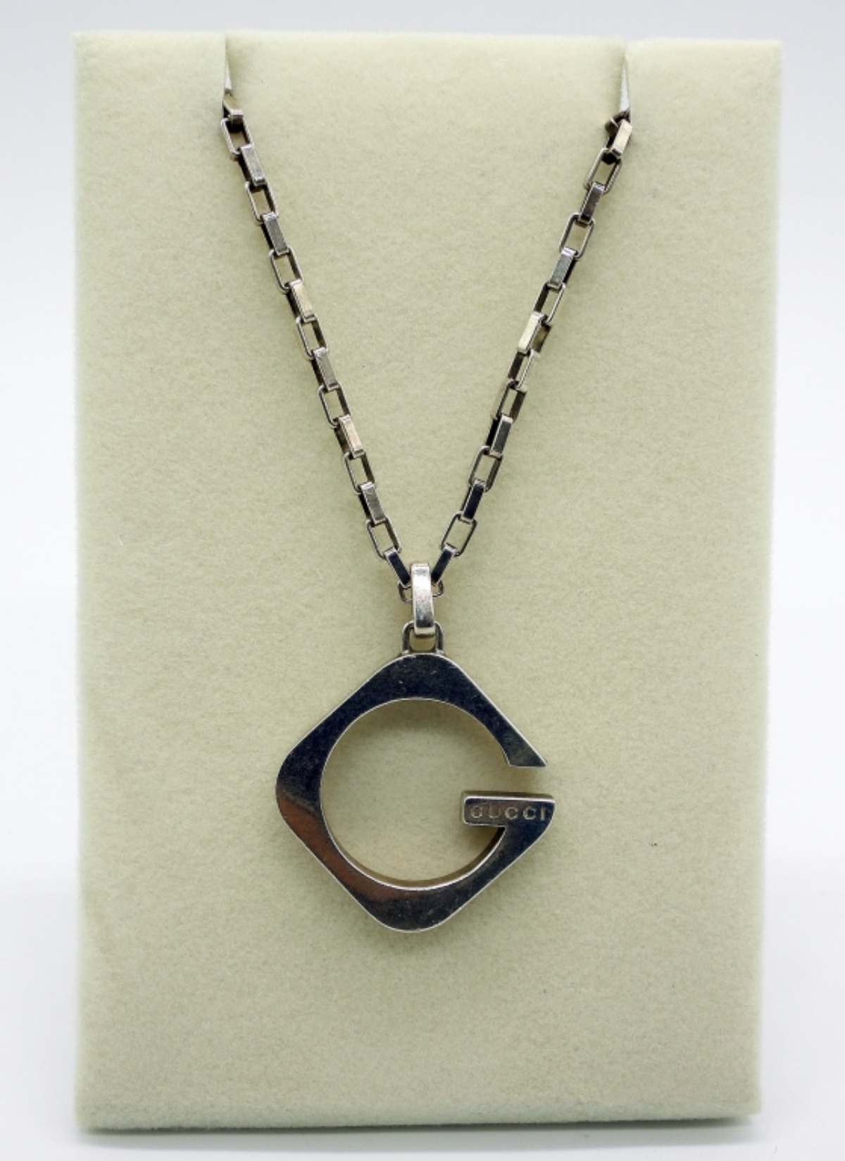 Sterling Gucci Pendant & Chain