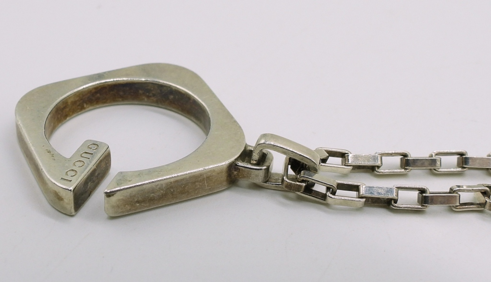 Sterling Gucci Pendant & Chain