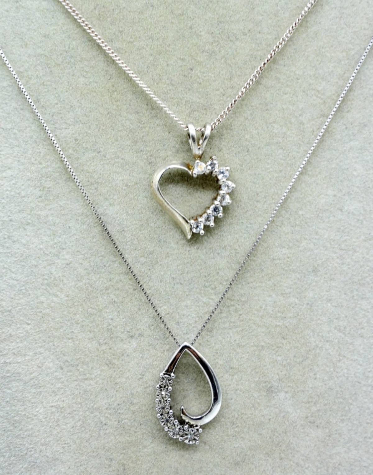 Simulated Diamond 925 Necklaces & Rings