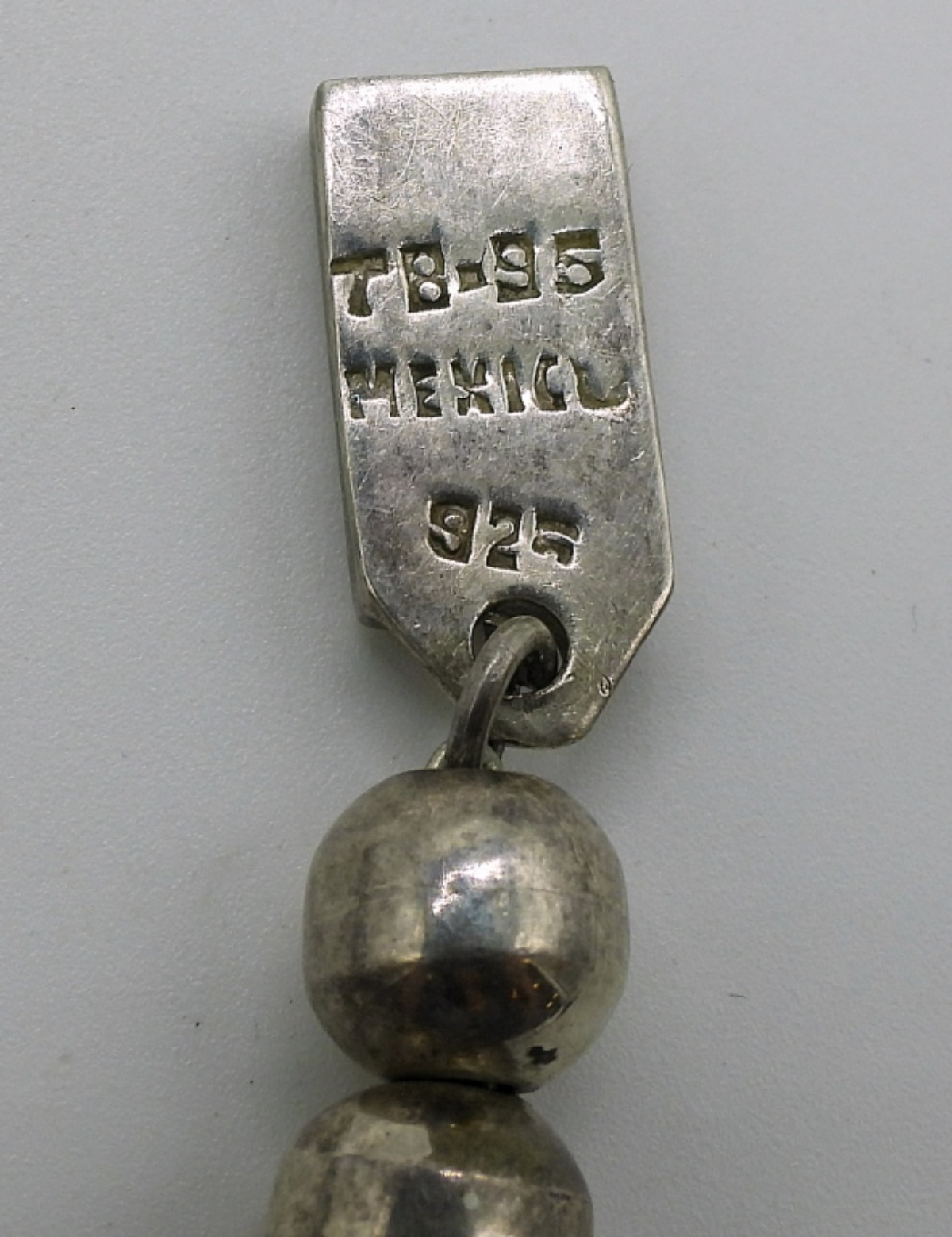 Taxco Sterling Graduated Bead Necklace