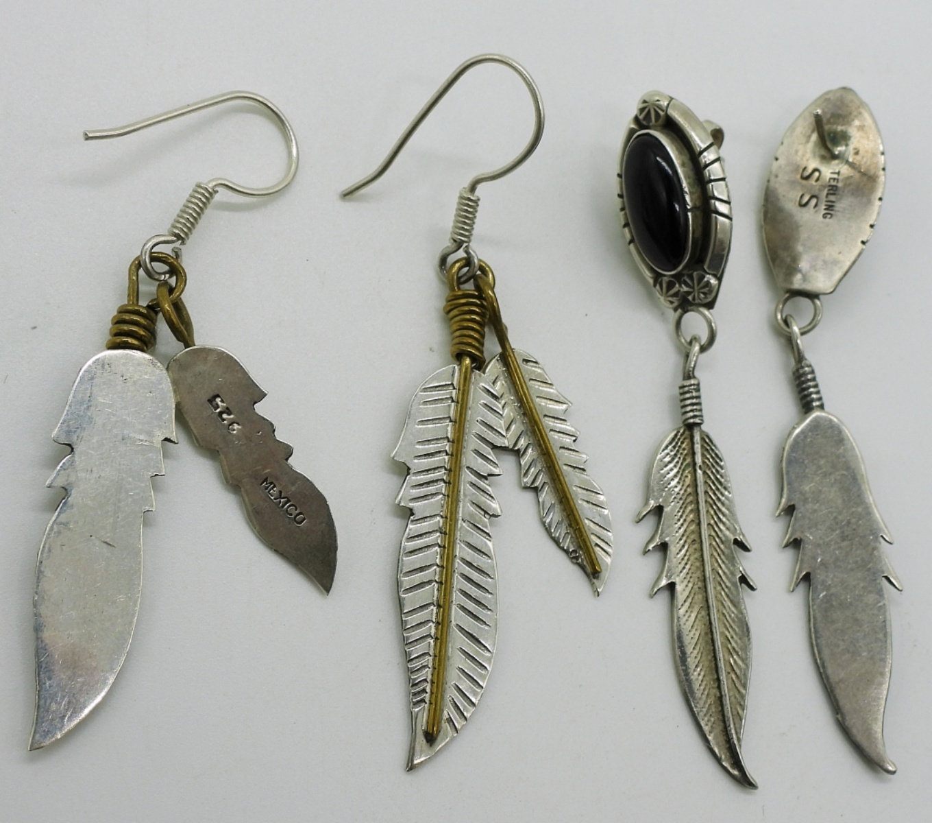 Taxco & Native American Sterling Earrings