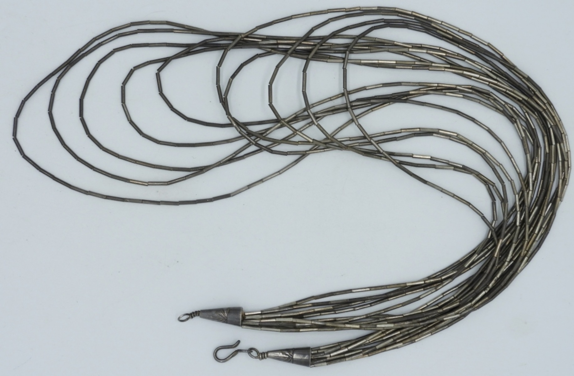 10 Strand, Liquid Sterling Necklace